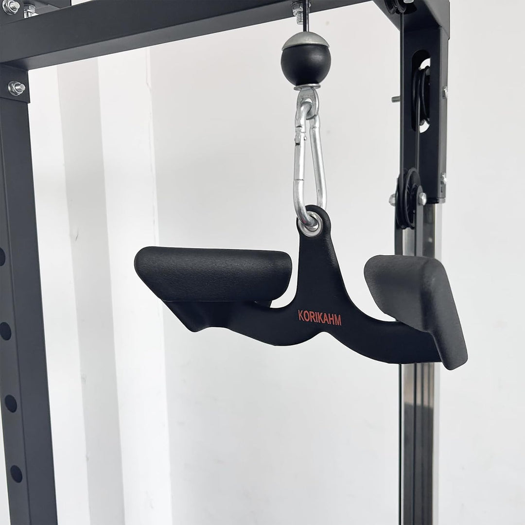 Ergonomic Design Lat Pull down Bar Grip Handle, Lat Pulldown Attachments, Strength Trainer for Athle