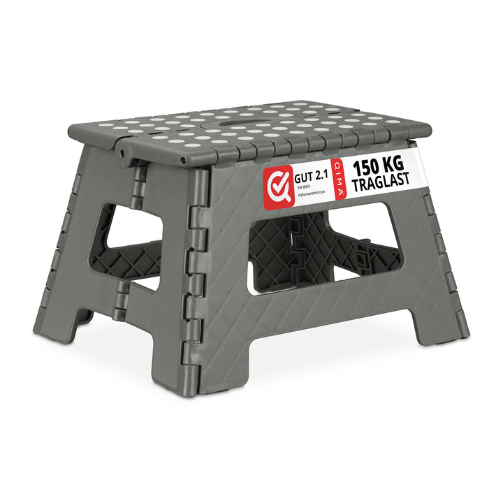 Relaxdays Klapphocker faltbar, 4er Set, Camping Hocker, Kinder Badhocker, bis 150 kg, Kunststoff, HB