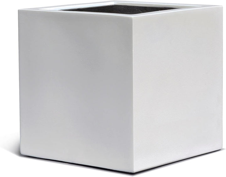 ESCHBACH® Pflanzkübel Cube 40 Weiss Quadratisch * 40 x 40 x 40 cm * 10 Jahre Garantie 40x40x40, 40x4