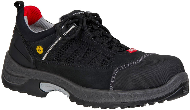 Jalas Sicherheitsschuh 3030 Zenit S2 SRC 37 Schwarz/Grau 37 EU Schwarz Grau Rot, 37 EU Schwarz Grau
