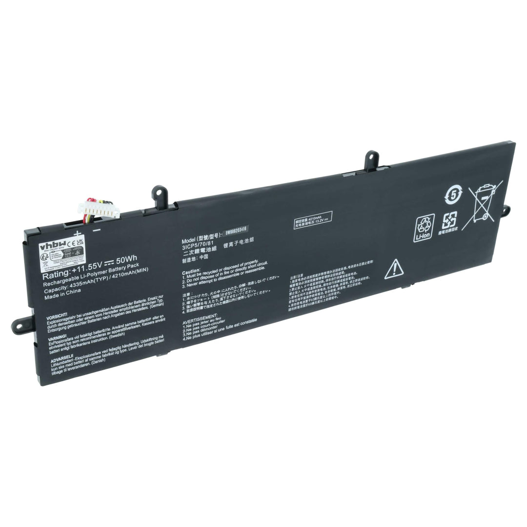 vhbw Akku kompatibel mit Asus ZenBook 14 UX433FN-N5230R, UX433FQ-A5032R, UX433FQ-A5032T Notebook (42
