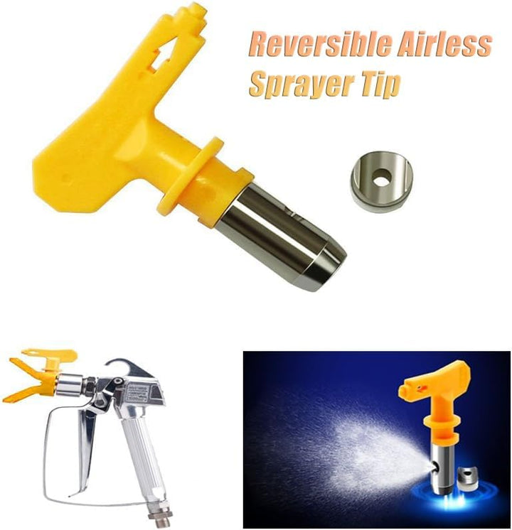 12 Stück Airless Farbsprühdüsenspitzen, Airless düse mit 2 Düsenspitzenschutz, für airless farbsprüh