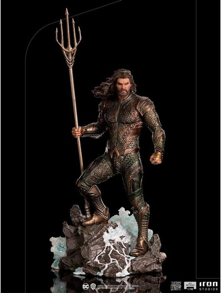 Iron Studios DCCJLE57321-10 Zack Snyder Justice League Aquaman 1/10 Army Figur Art Scale, Statuen, B