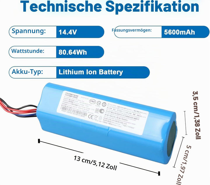 5600 mAh Akku Kompatibel mit Ecovacs Deebot T5 T8 T8+ T9 T9+ Deebot T20, Deebot Ozmo 950 T10 T9 DX65
