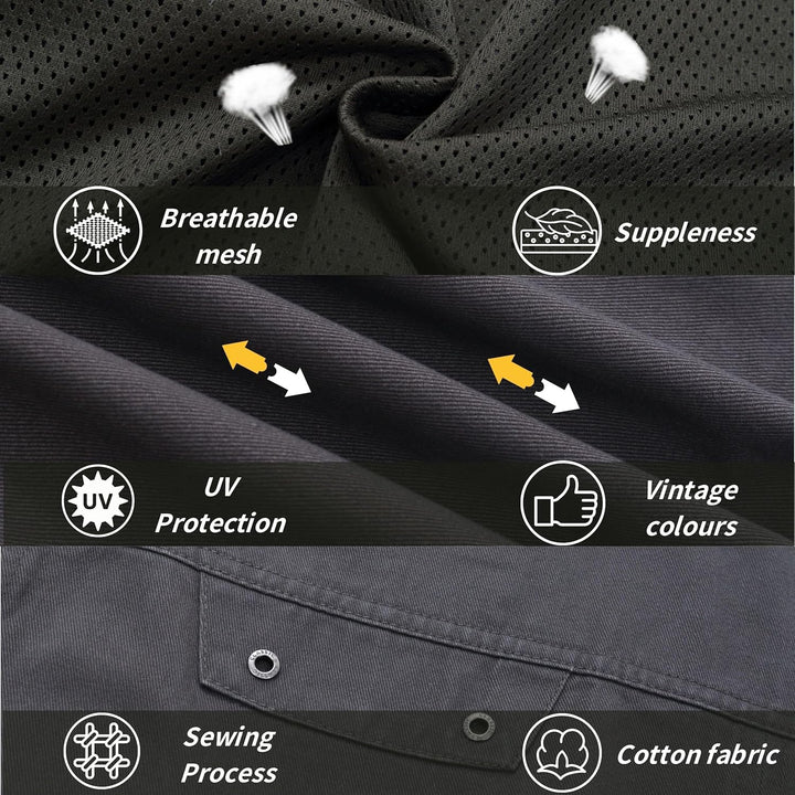 Herren Outdoor Weste Anglerweste mit Vielen Taschen Freizeit Jagd Herrenwesten Sommer Camping Multif