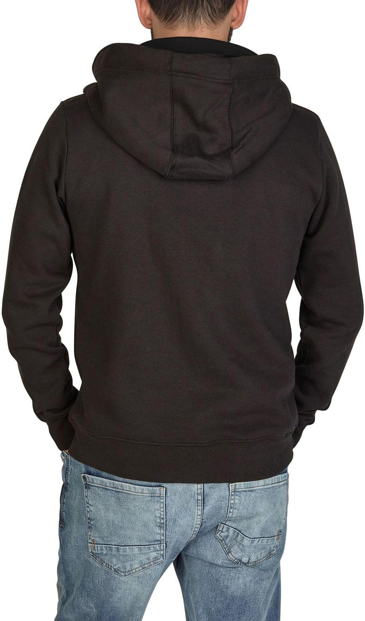 Sweatjacke Herren mit Kapuze Reissverschluss Regular Fit RIVNoah Kapuzenjacke Braun Rot Blau Schwarz