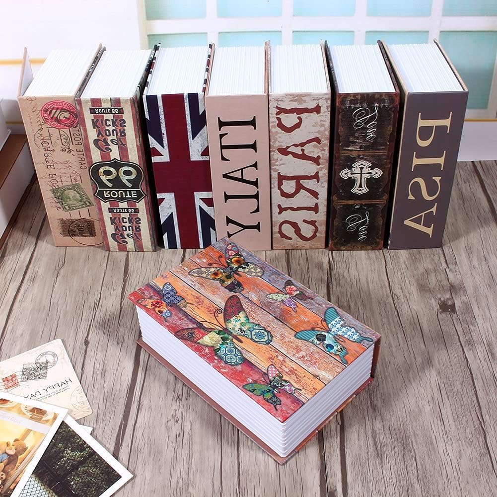 Wörterbuch Geheimbuch, tragbare Aufbewahrungsbox für Bargeld-Schmuck, 18 * 11,5 * 5,5 cm, für Zuhaus