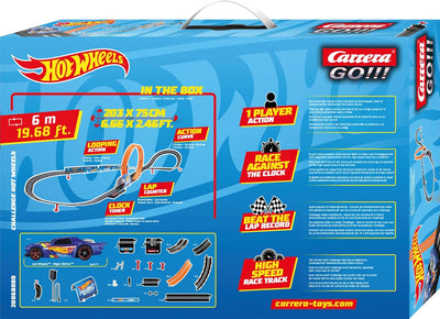 Carrera - 20068000 GO!!! Challenge Hot Wheels Rennbahn-Set I Rennbahnen & lizensierte Slotcars | bis