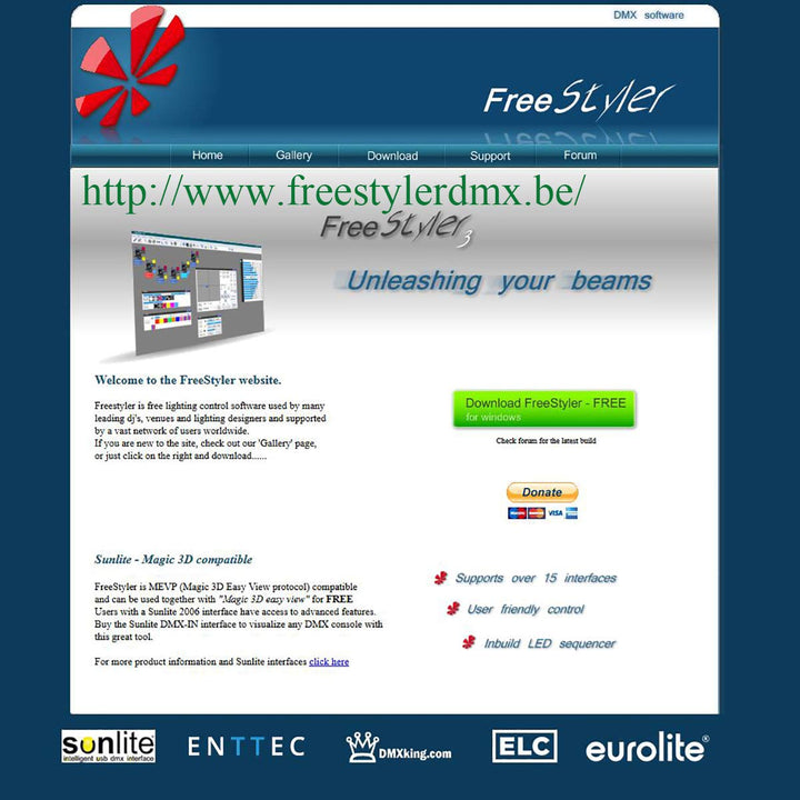 USB zu DMX Schnittstellenadapter RS485 Konverter seriell 3PIN XLR LED DMX512 Freestyler Software PC