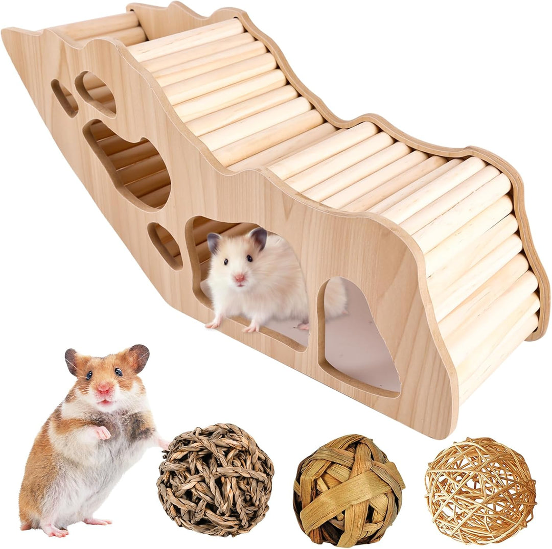 Hamster Tunnel, Hamster Kletterleiter, Watchbox Hamster, Hamster Versteck Käfig, Hamsterhaus aus Hol