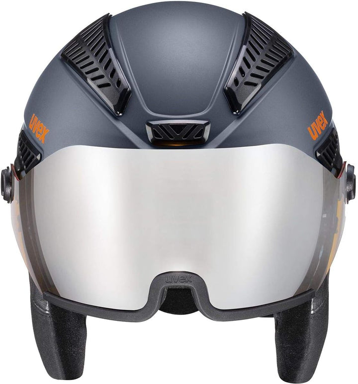uvex Unisex – Erwachsene hlmt 600 Visor Skihelm dark slate orange matt 53-55 cm, dark slate orange m