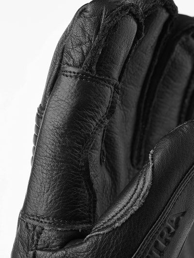 HESTRA Leather Fall Line - Short Freeride 5-Finger Snow Glove with Superior Grip for Skiing, Snowboa