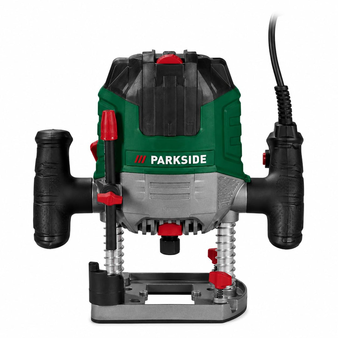 PARKSIDE® Oberfräse Set POF 1200 D3, mit 6 Fräsbits, Fräse, 1200W, Fräsmaschine elektrisch (230V), H