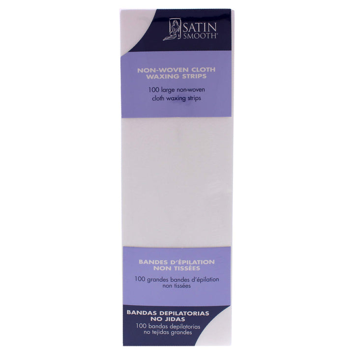 Satin Smooth Large Non-Woven Cloth Waxing Strips 100ct by Satin Smooth