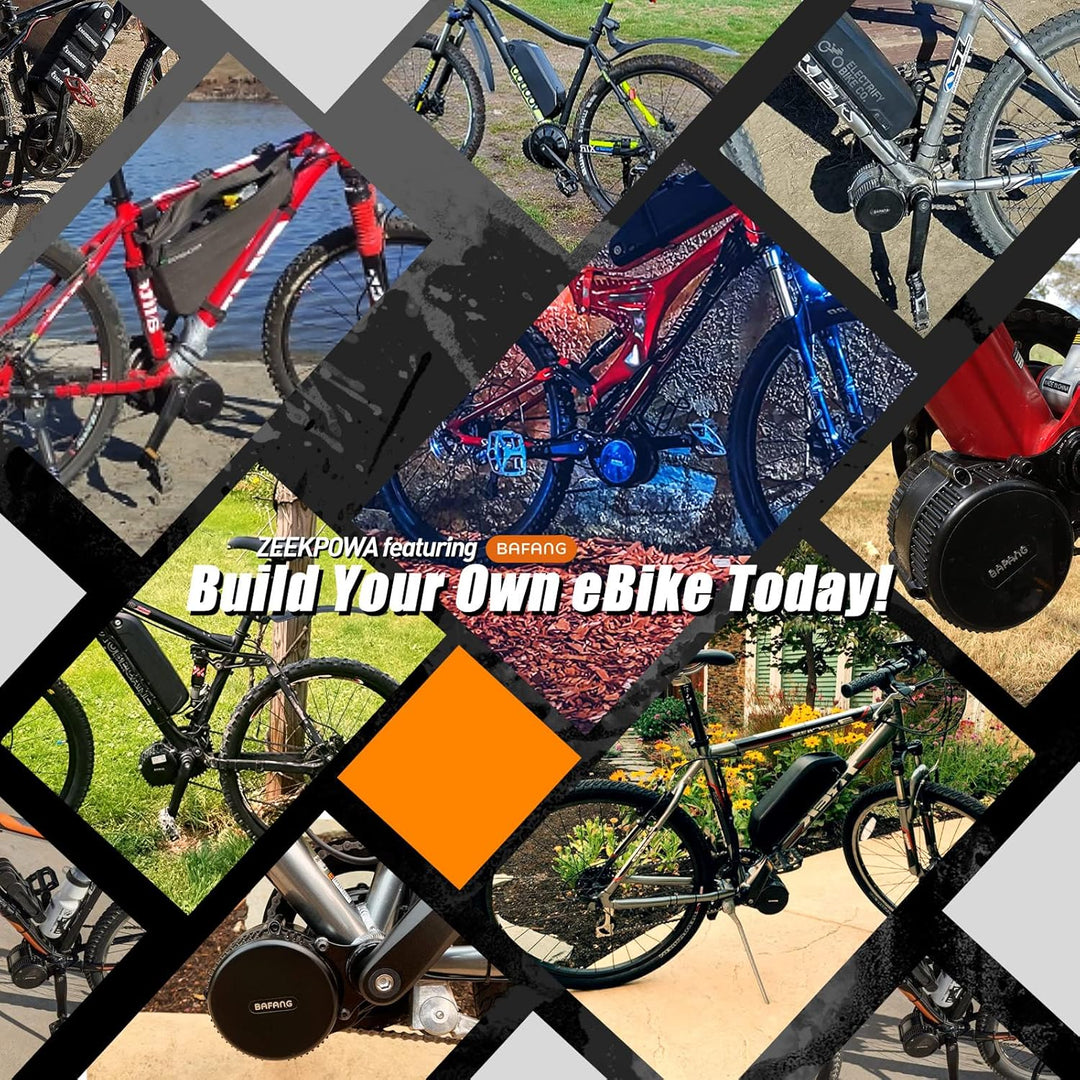 BAFANG Mittelmotor 250W/350W/500W/750W/1000W mit 13/15/20/22,4 Ah Akku, eBike Umrüstsatz with eBike