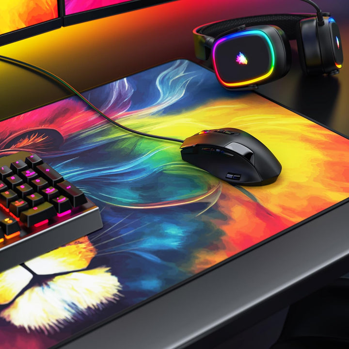 TITANWOLF - XXL Speed Gaming Mauspad 900 x 400mm - XXL Mousepad - Tischunterlage Large Size - verbes