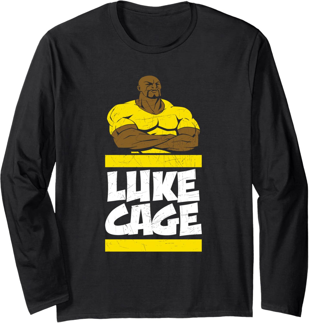 Marvel The Defenders Luke Cage Name Langarmshirt