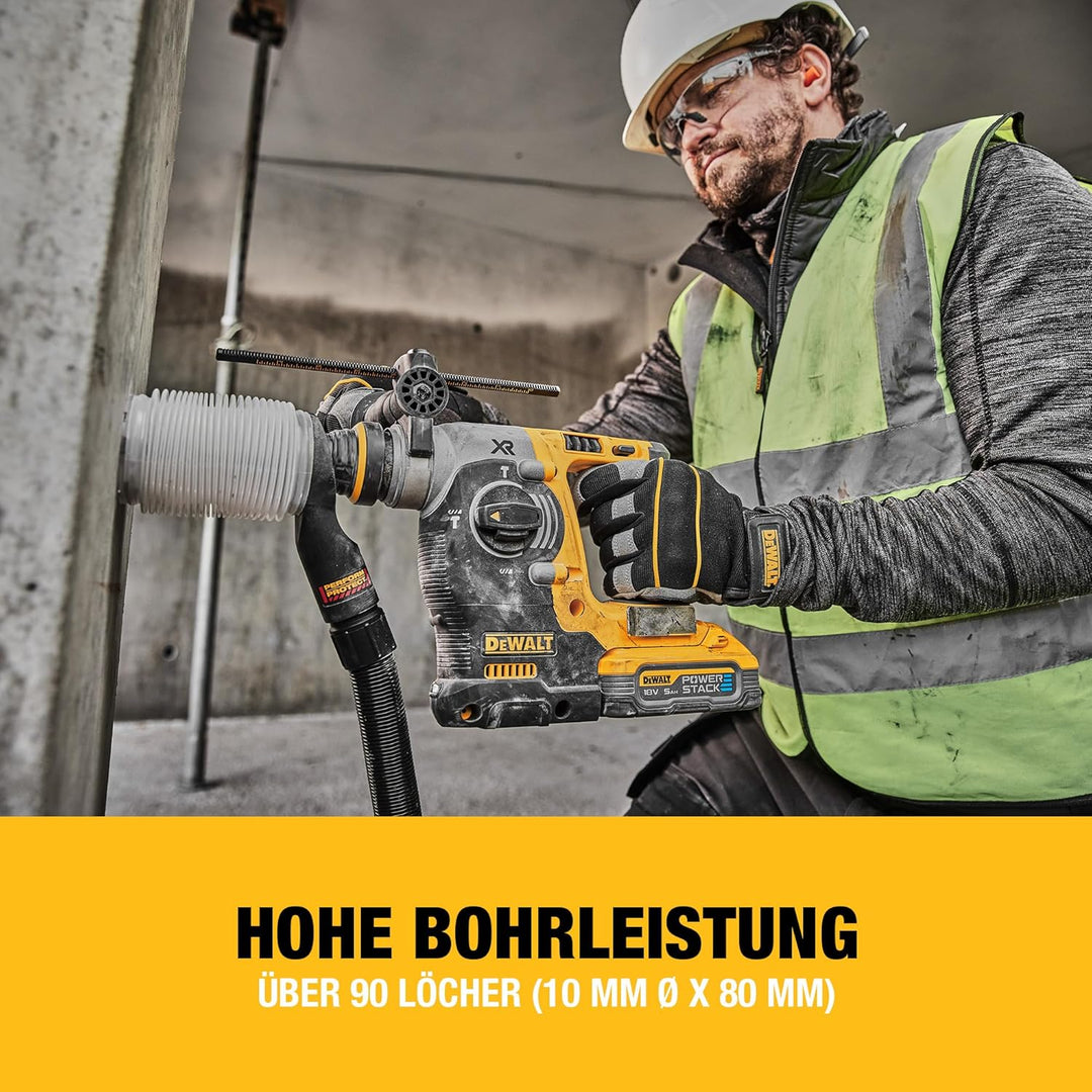 Dewalt 18V SDS-plus 24 mm Akku-Kombihammer DCH273N (bürstenloser Motor, 2,1 Joule Schlagenergie, vib