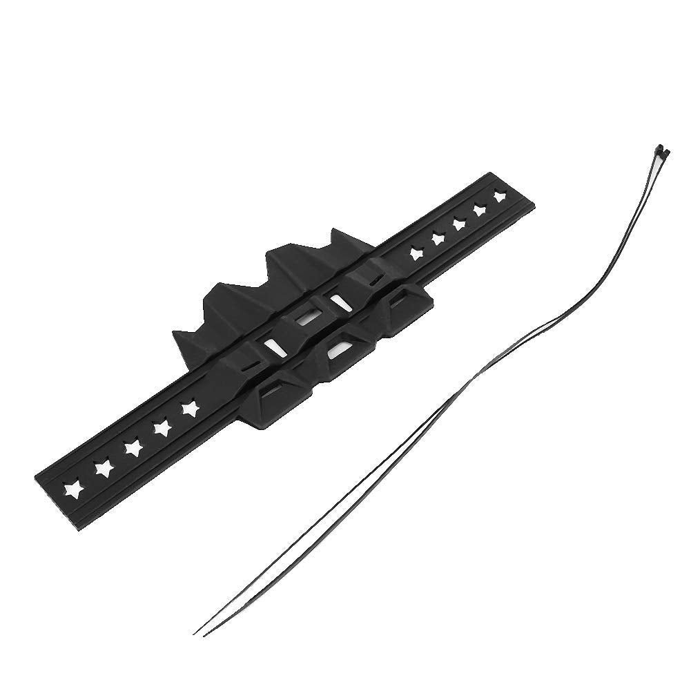 Auspuffrohrschutz, Universal Silikon Motorrad Auspuff Hitzeschild Rohrschutz Abdeckungsschutz(Schwar