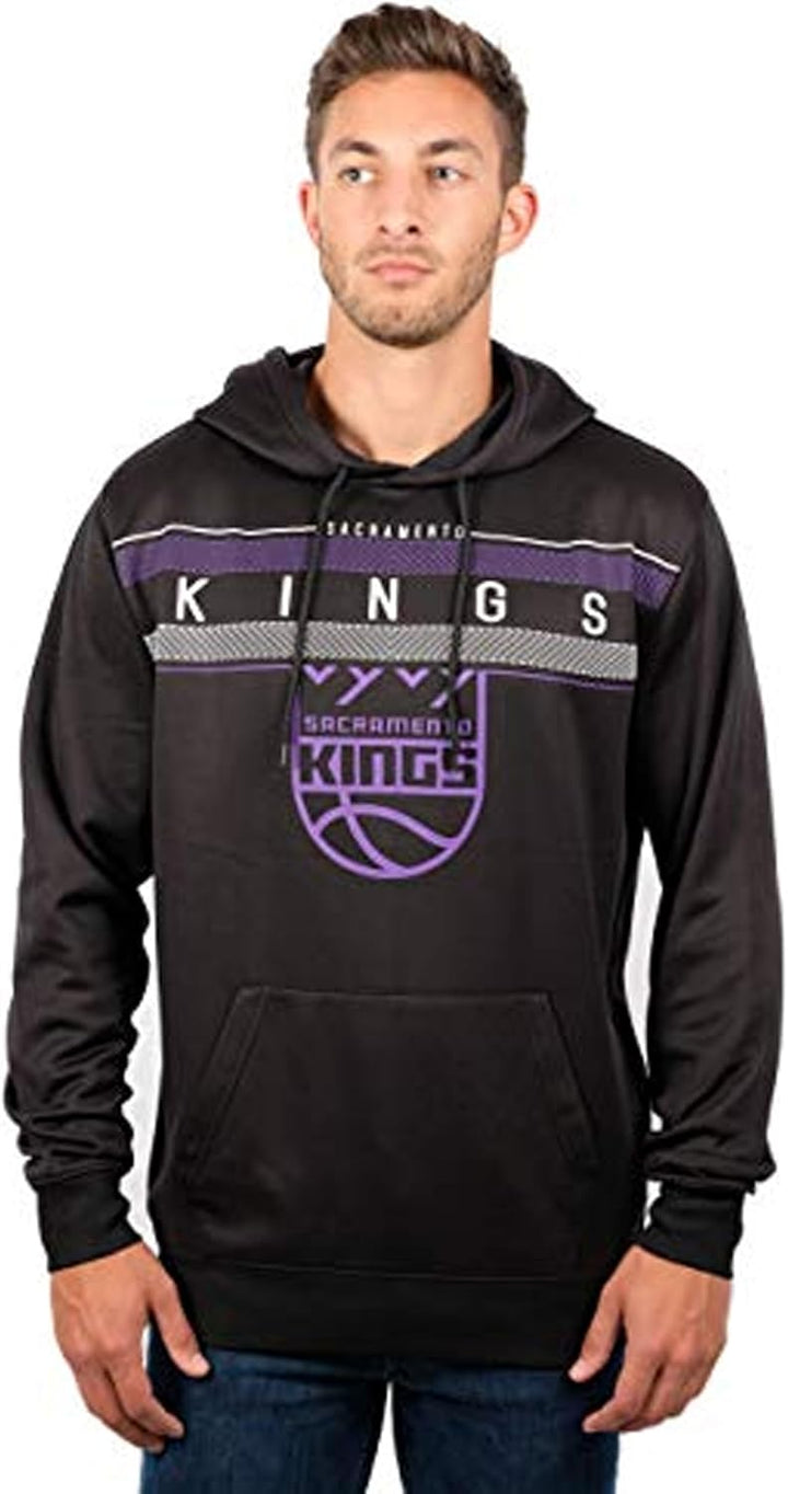 NBA Herren Fleece Hoodie Pullover Sweatshirt Poly Midtown, Herren, Midtown Hoodie XXL Schwarz, XXL S
