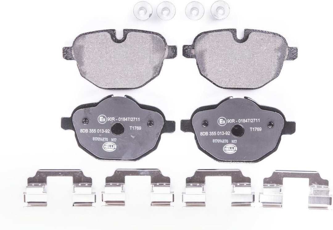 HELLA PAGID 8DB 355 013-921 Bremsbelagsatz - T1769 - Dicke/Stärke: 18mm - Bremssystem: TRW - für Ver