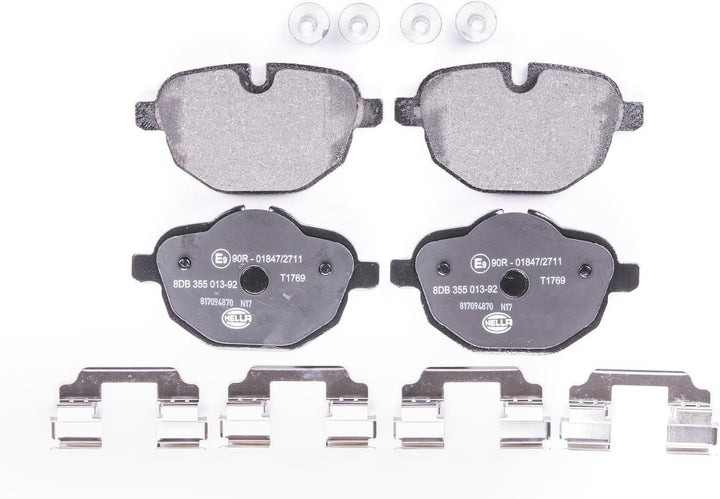 HELLA PAGID 8DB 355 013-921 Bremsbelagsatz - T1769 - Dicke/Stärke: 18mm - Bremssystem: TRW - für Ver