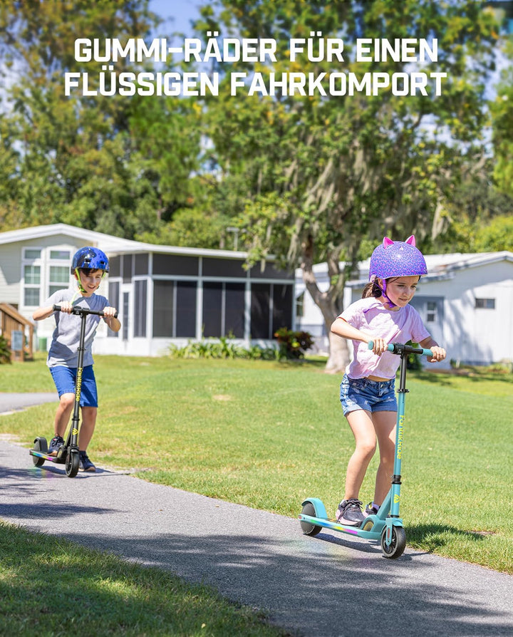 FanttikRide C9 Pro E Scooter Kinder von 120-160CM, Bunte Regenbogenlichter E Roller für Jungen und M
