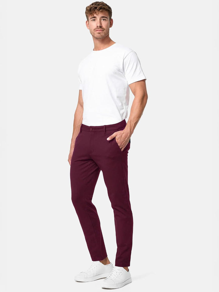 Indicode Herren Rodekro Performance Pants | Chinohose Herrenhose Super Stretch Stoffhose Bequeme Bus
