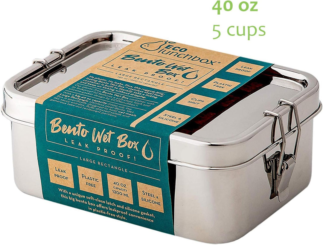 Ecolunchbox Bento-Box, Edelstahl, auslaufsicher