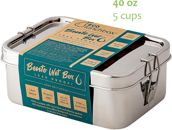 Ecolunchbox Bento-Box, Edelstahl, auslaufsicher