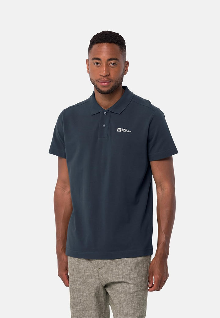 Jack Wolfskin Herren Essential Polo M Polo S Night Blue, S Night Blue