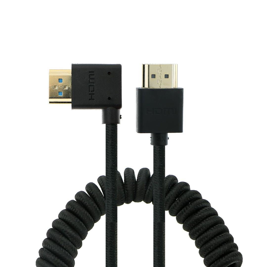 Uonecn HDMI 2.1 8K 60Hz 48Gbps High Speed Spiralkabel Kabel für Kamera &amp; Monitor, kompatibel mit Ato