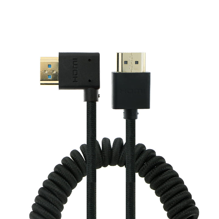 Uonecn HDMI 2.1 8K 60Hz 48Gbps High Speed Spiralkabel Kabel für Kamera &amp; Monitor, kompatibel mit Ato