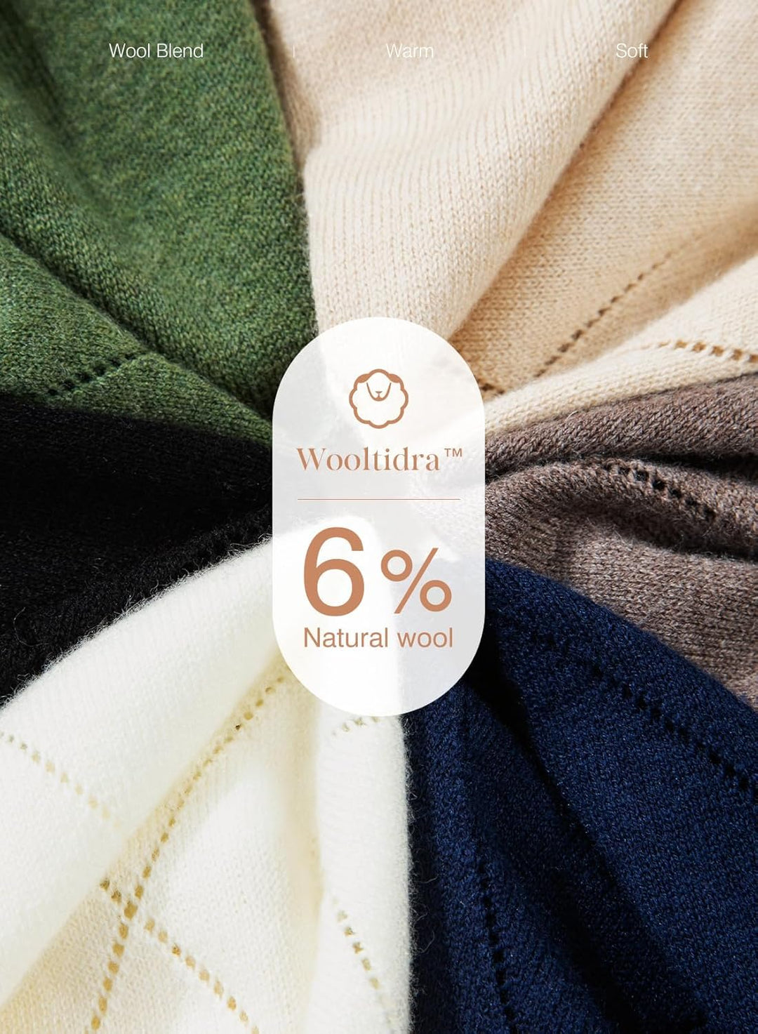 Dokotoo Pullover Damen Herbst Winter Wollmischung Rundhals Strickpullover Oberteile Langarm Warm Pul