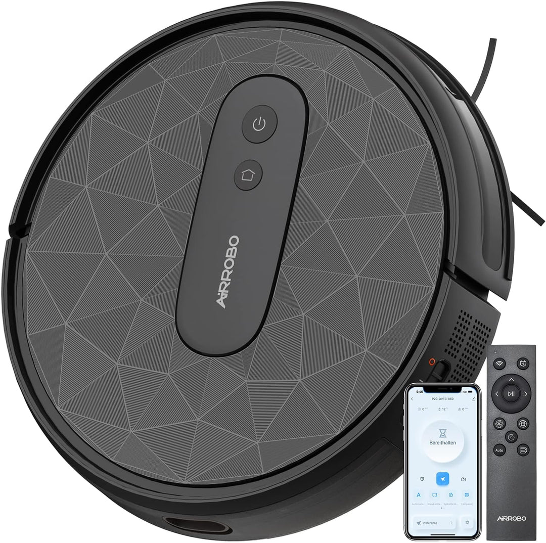 AIRROBO P20 Saugroboter mit 2800 Pa Saugkraft, APP Steuerung, 120 Min Laufzeit, Staubsauger Roboter