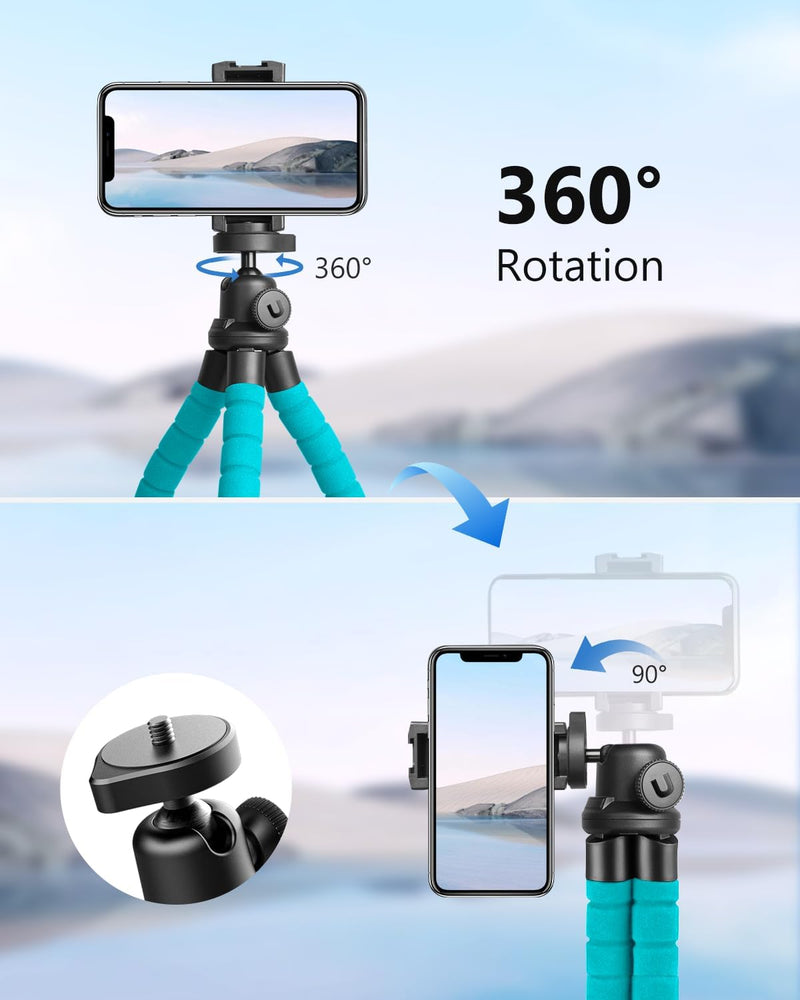 UBeesize Handy Stativ, Mini Stativ für Smartphone und Kamera, Tripod iPhone mit Bluetooth Handy Stat