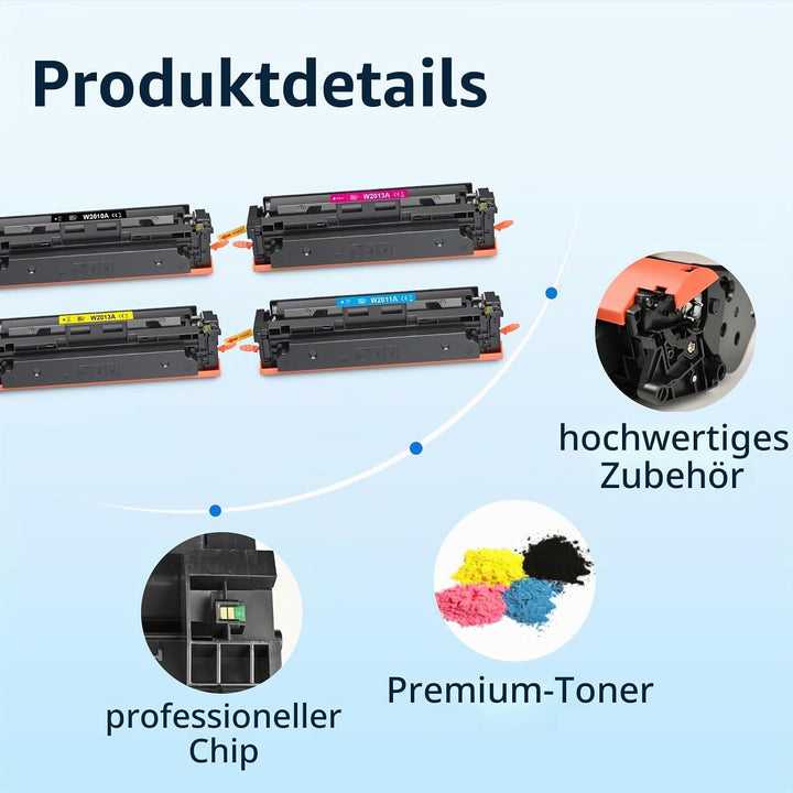 MYCARTRIDGE 207A Toner ( MIT CHIP ) Ersatz für HP 207A 207X kompatible für hp Color LaserJet pro MFP