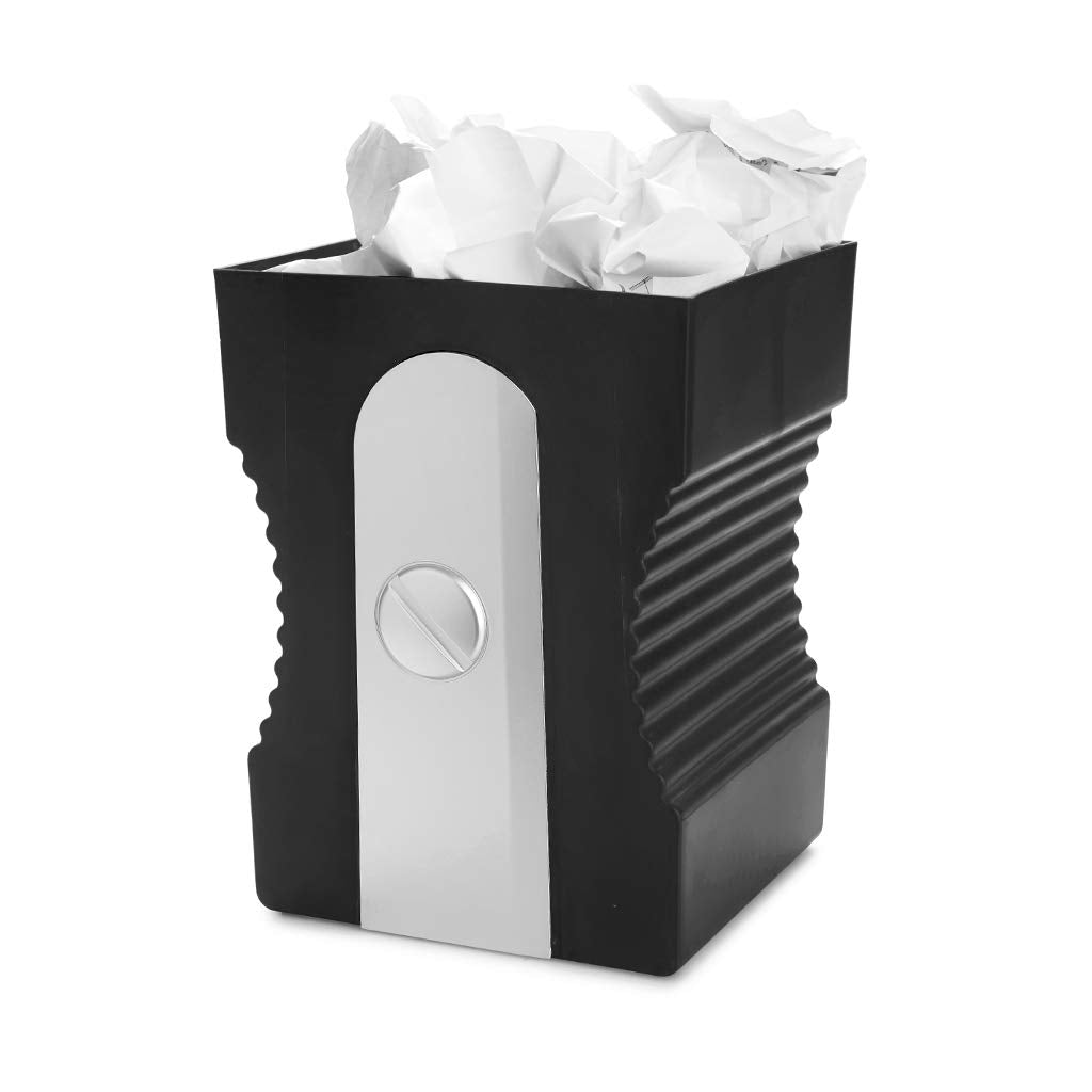 balvi Papierkorb Sharpener Farbe Schwarz Recycling-Papierkorb Das ideale Zubehör für das Arbeitszimm