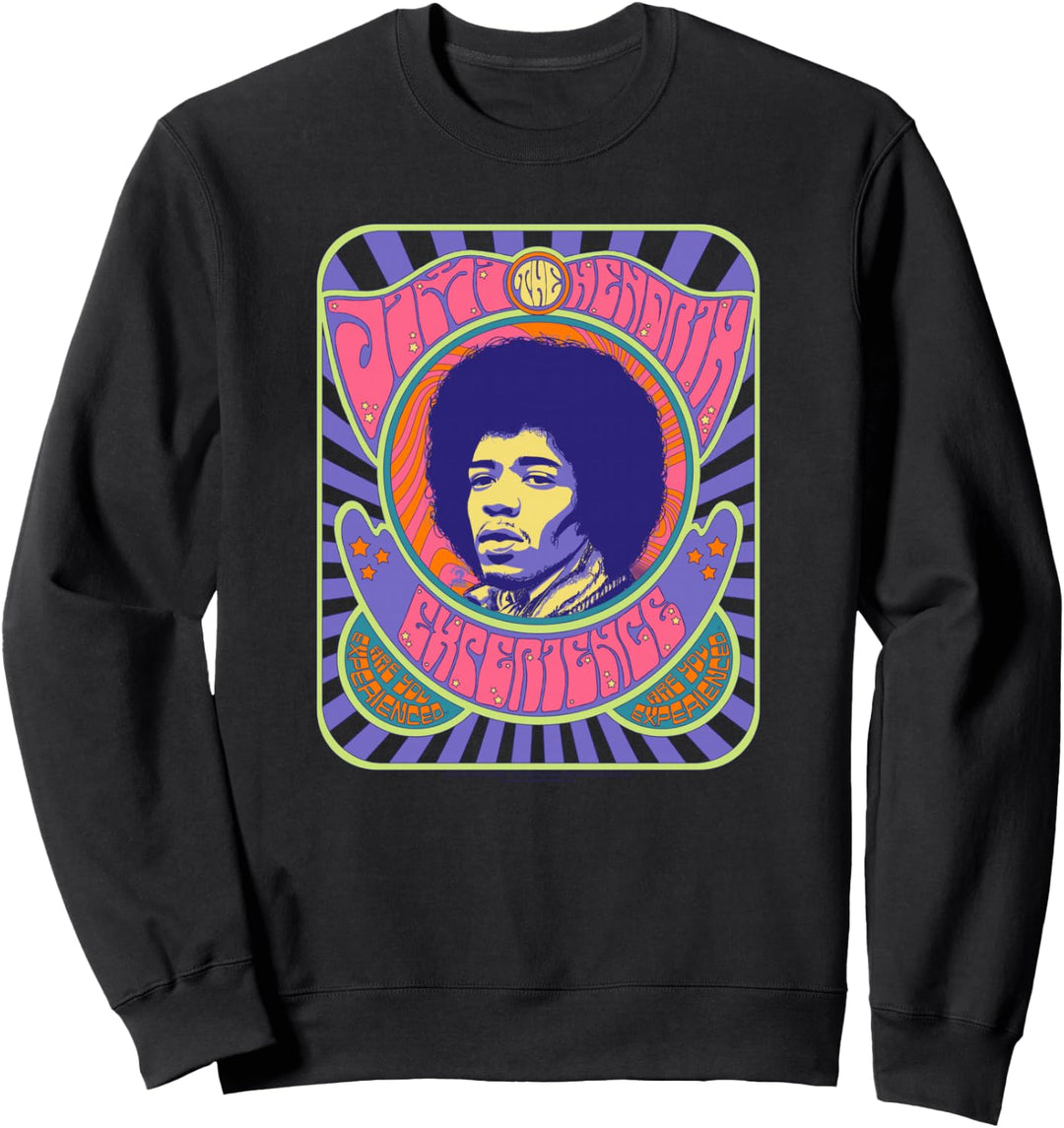 Jimi Hendrix Psychedelisches Plakat Sweatshirt