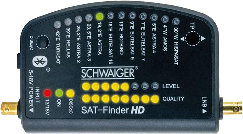 Schwaiger SF9003BT Digitaler Sat-Finder HD mit Bluetooth® und eigener App