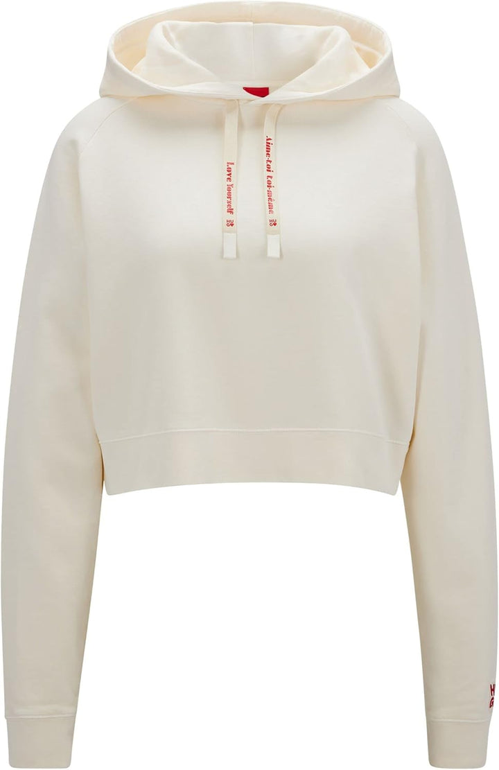 HUGO Damen Dimalaya Sweatshirt L Open White110, L Open White110