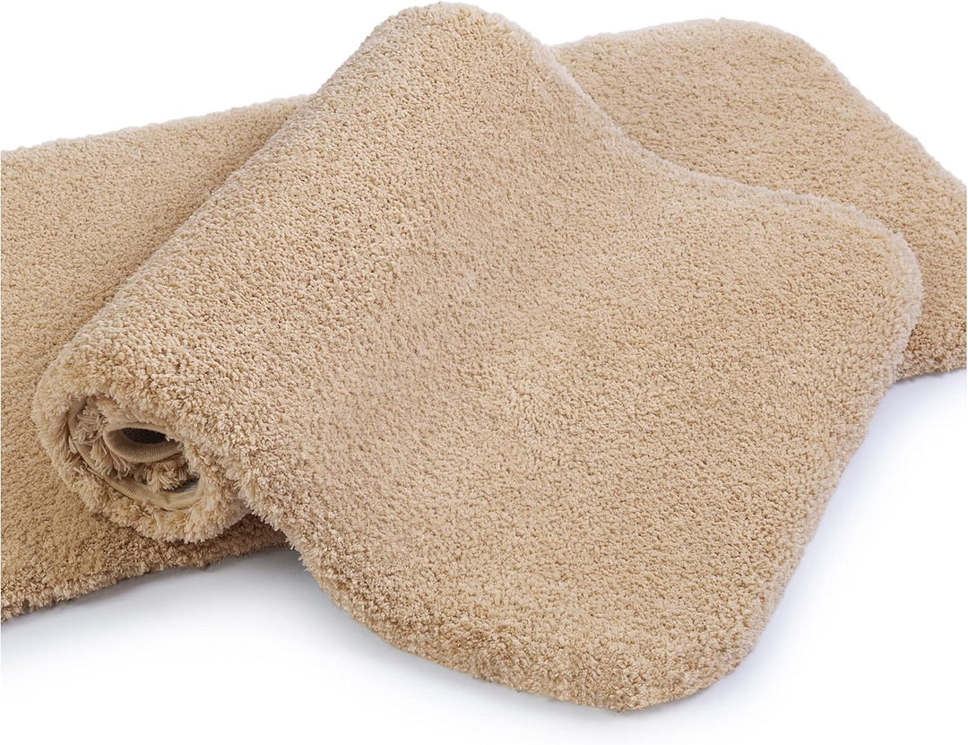 VANZAVANZU Badematte rutschfest 2er Pack Badteppich Verdickt Badezimmerteppich Weich Badeteppich Fla