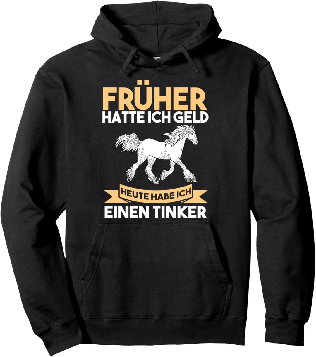 Reitstall Pferd Tinker Pullover Hoodie