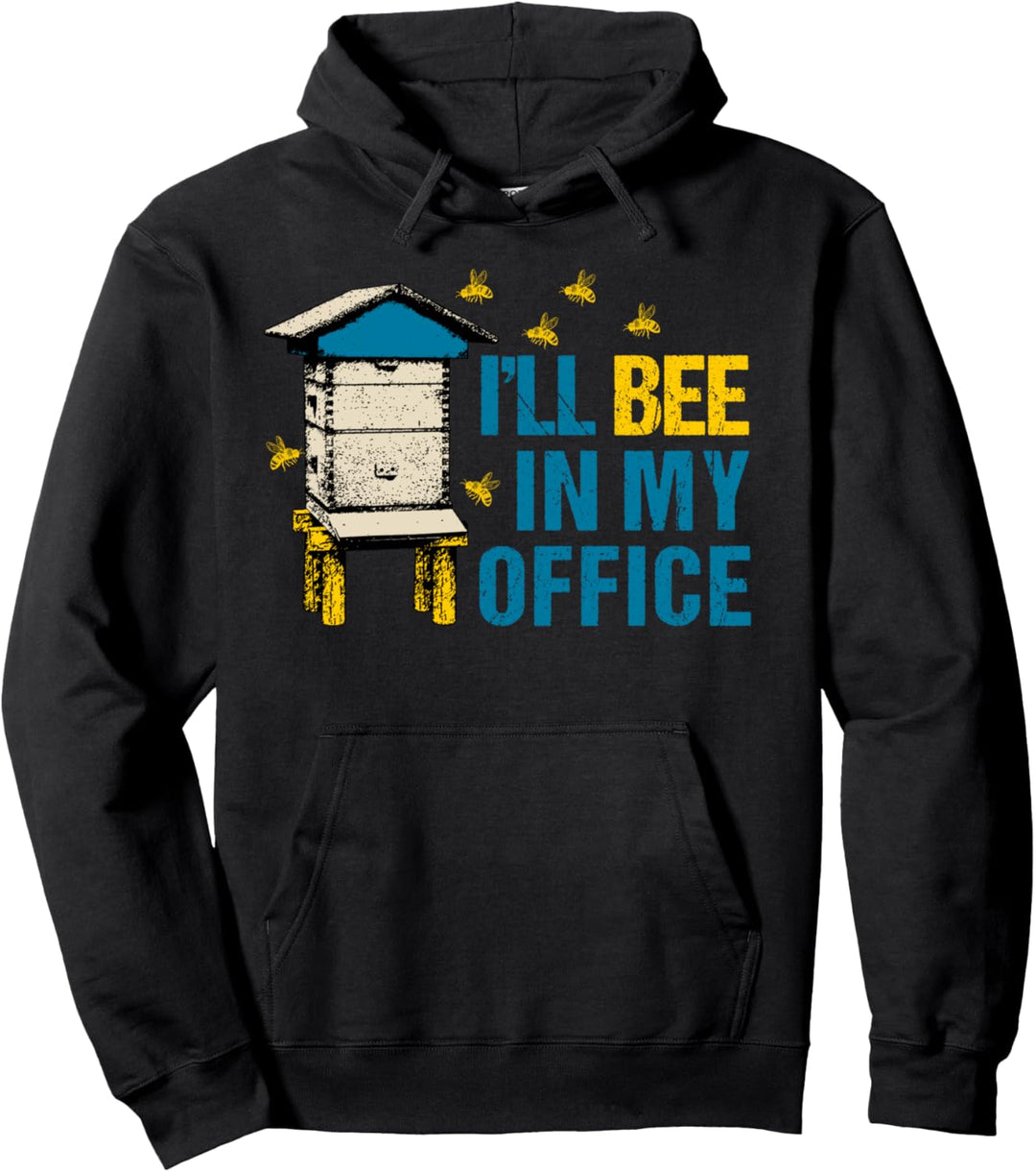 Ich werde in meinem Büro sein Honigbiene Bienenzucht Pullover Hoodie