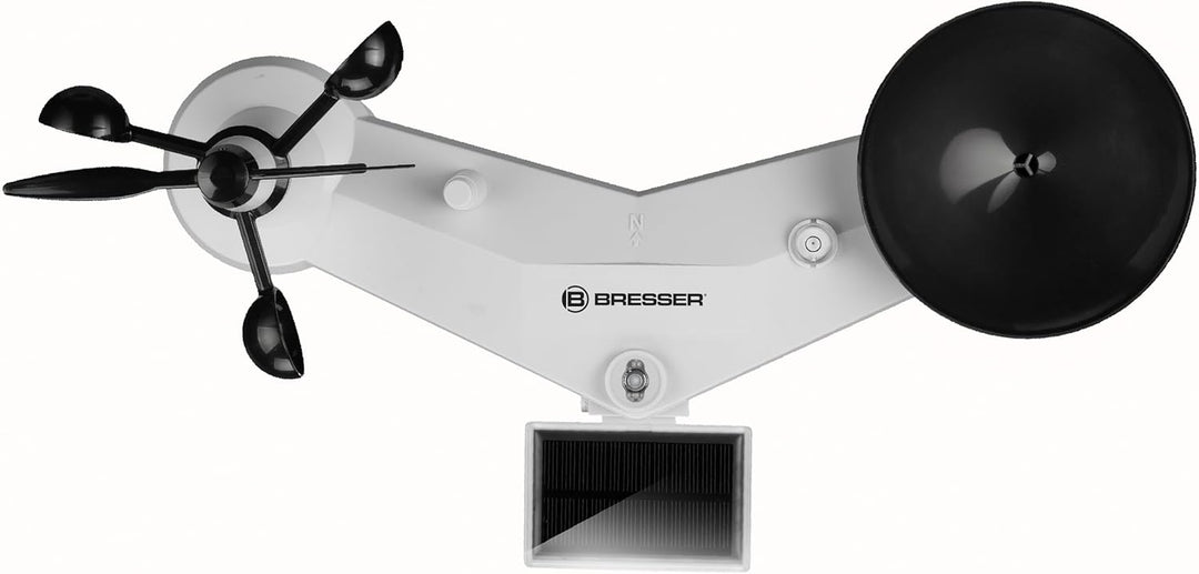 Bresser Profi WLAN-Wetterstation 7in1: Zahlreiche Messfunktionen mit 2 Farb-Basisstationen & UV-Lich