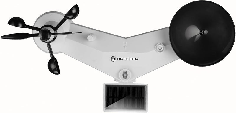 Bresser Profi WLAN-Wetterstation 7in1: Zahlreiche Messfunktionen mit 2 Farb-Basisstationen & UV-Lich