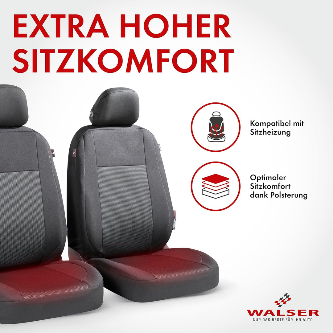Walser Premium Autositzbezüge Ardwell mit Reissverschluss Qualitätssieger Sehr Gut* Sitzbezüge Auto,