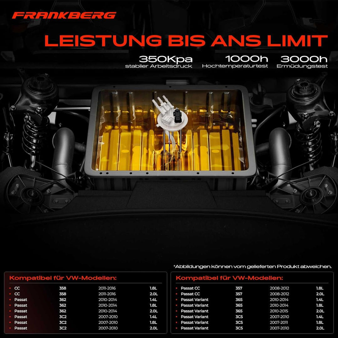 Kraftstoffpumpe Benzinpumpe für CC 358 P-a-s-s-a-t 362 3C2 357 P-a-s-s-a-t Variant 365 3C5 1.4L 1.8L