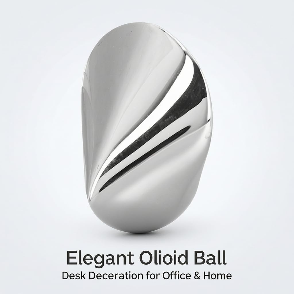 Oloid-Schreibtischspielzeug, Dekompressionsball aus Edelstahl mit Glättenden Oberflächen, für Bürode