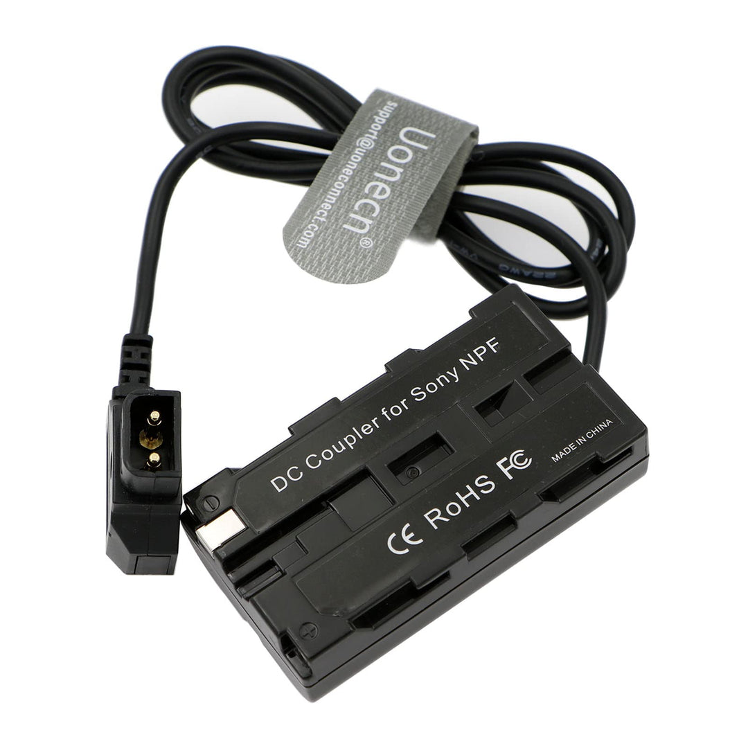Uonecn D-Tap zu NP F550 Dummy Batterie Spulenkabel Stromkabel Adapter Kompatibel für Sony NP F550|F5